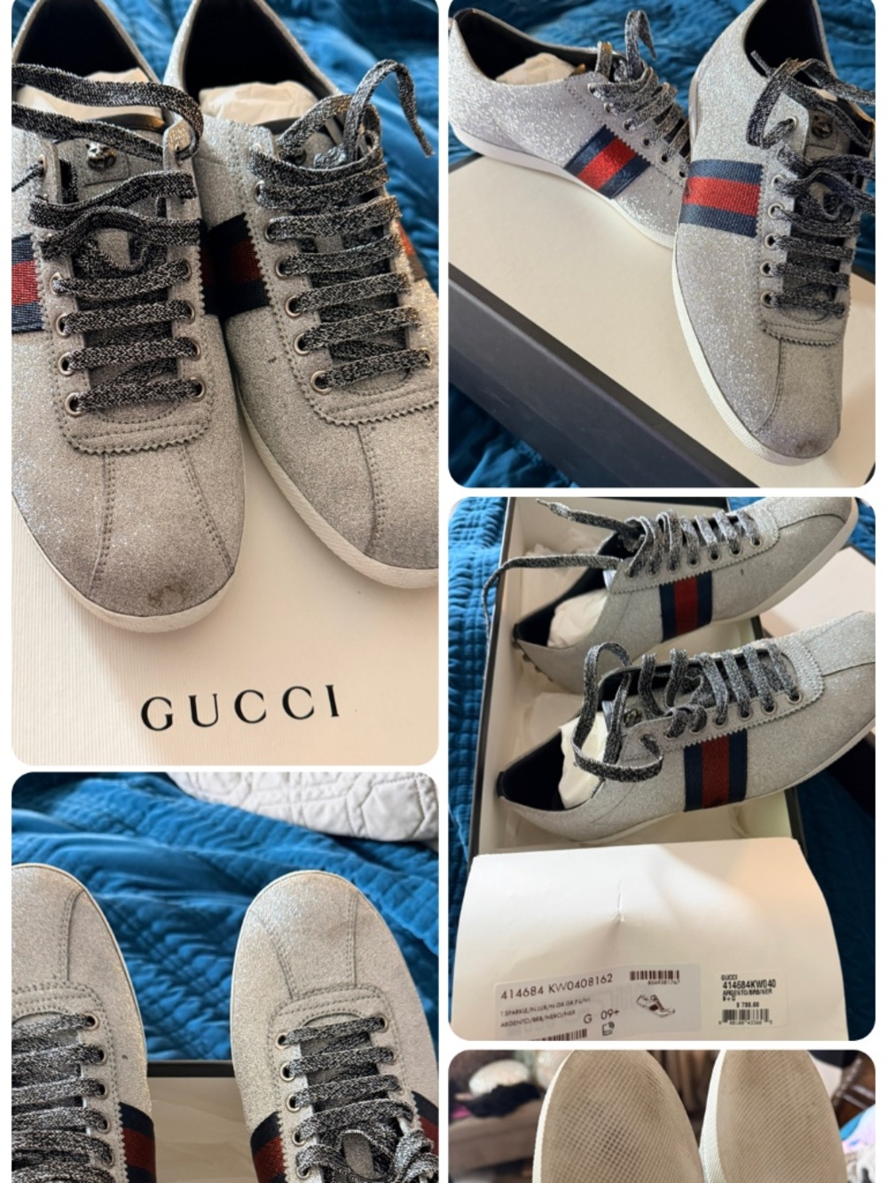 Authentic Mens Gucci Sneakers size 9.5